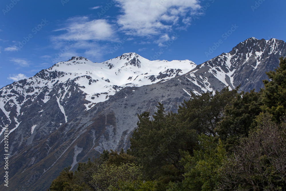 Mount Cook Mountains and snow. New Zealand. Mount Cook Mountains and snow. New Zealand.