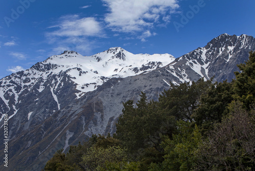 Mount Cook Mountains and snow. New Zealand. © A