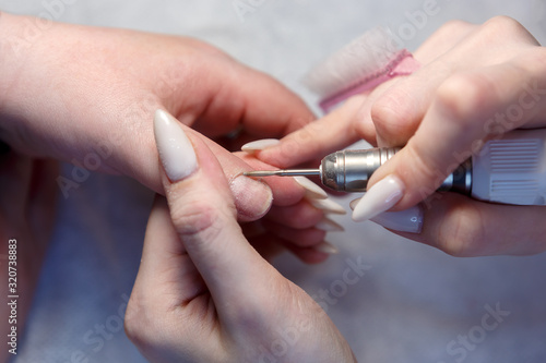 The removal of nail Polish