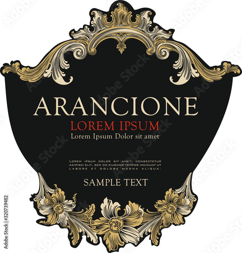 RED WINE AMARONE ELEGANT BOTTLE LABEL SPARKLING PROSECCO