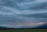 Tarras Crowell New Zealand.  Thunder and rain at twilight