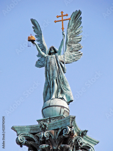 Obraz na płótnie Millennium Monument on the Heroes' Square or Hosok Tere in Budapest, Hungary w salonie