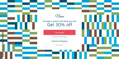 Modern Coupon Template For Web