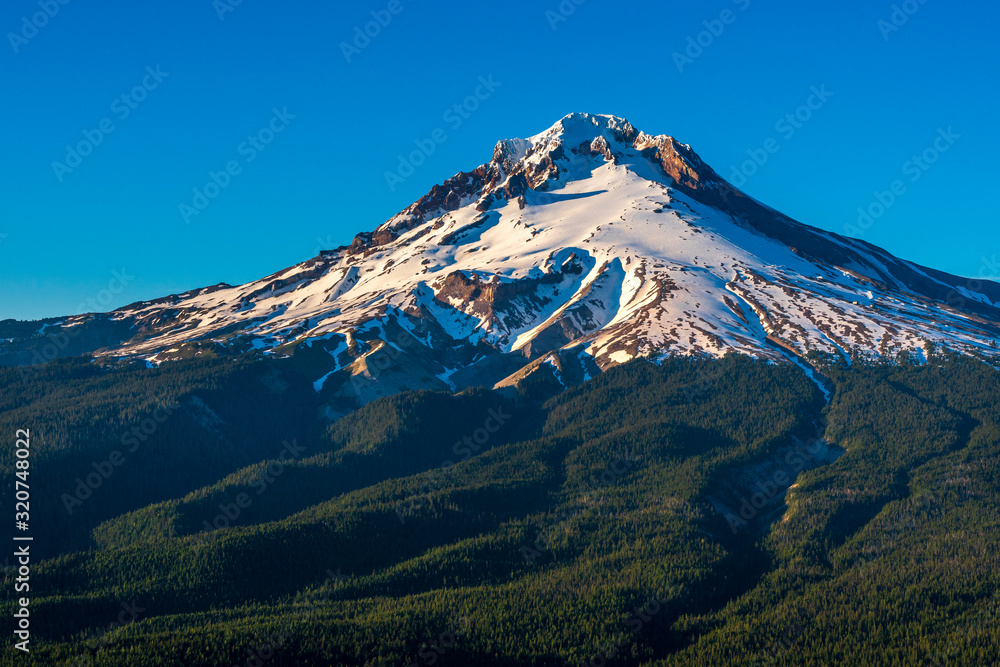 Mountain Peaks and Blue Skies - Mt Hood Oregon