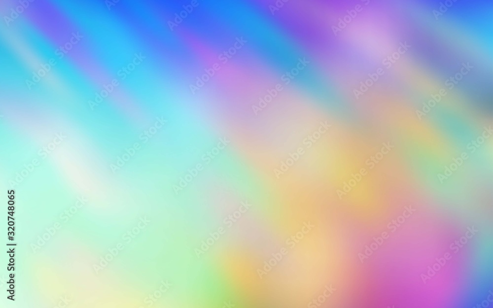 Light Multicolor vector blurred bright template. Glitter abstract illustration with gradient design. Blurred design for your web site.