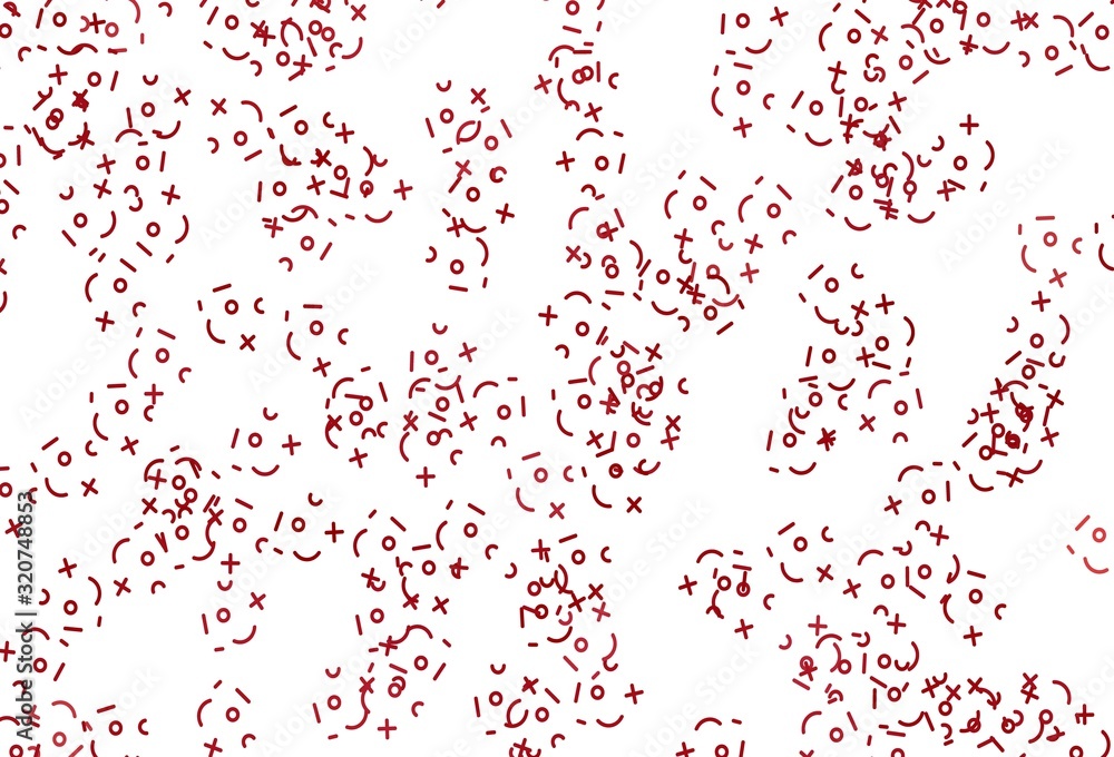 Light Red vector layout with algebra elements. Light Red vector layout with algebra elements.