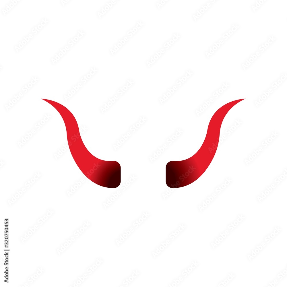 Devil horn Vector icon design illustration Template Devil horn Vector icon design illustration Template