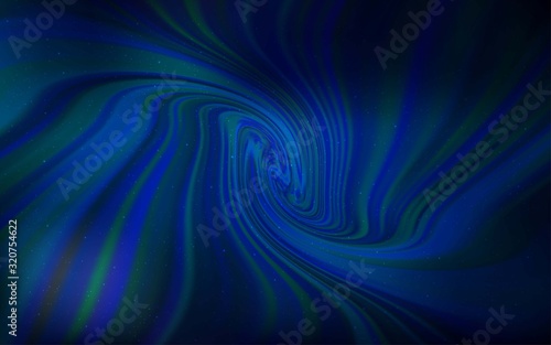 Dark BLUE vector background with galaxy stars. Shining colored illustration with bright astronomical stars. Smart design for your business advert.