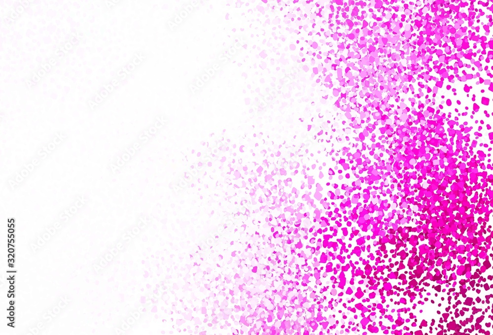 Light Pink vector template with chaotic shapes. Light Pink vector template with chaotic shapes.