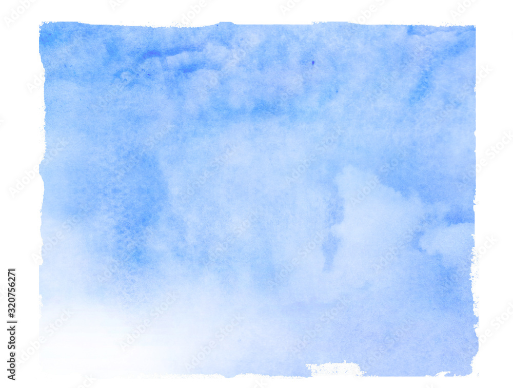 Obraz premium Sky isolated background. Watercolor