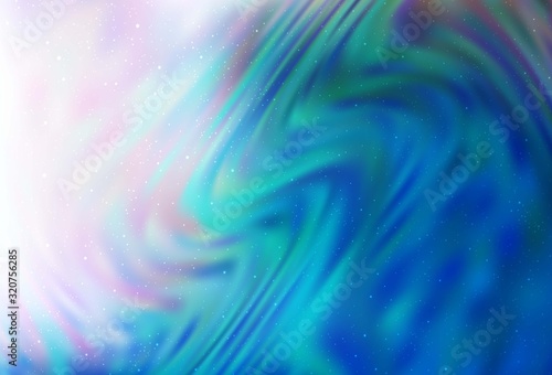 Light BLUE vector pattern with night sky stars. Glitter abstract illustration with colorful cosmic stars. Smart design for your business advert.