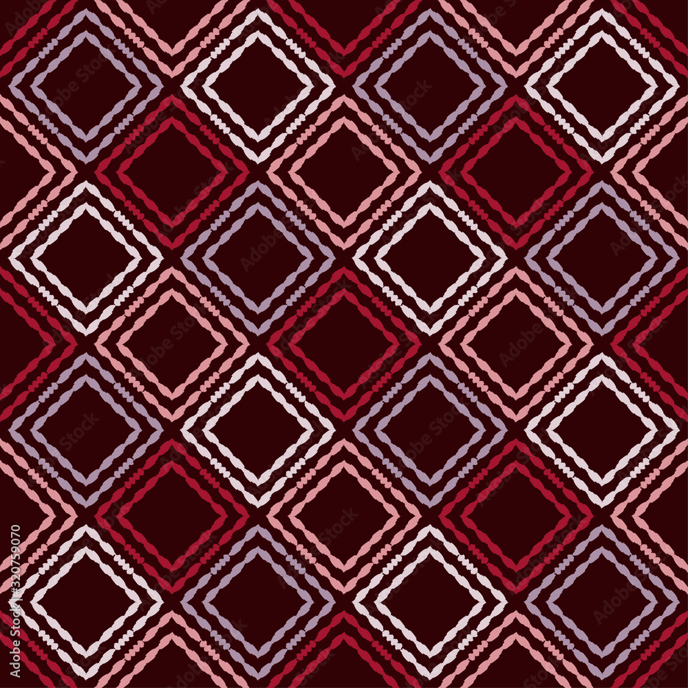 Ethnic boho ornament. Seamless pattern. Tribal motif. Vector illustration for web design or print.
