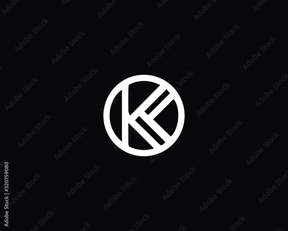Creative and Minimalist Letter K KK Logo Design Icon, Editable in Vector Format in Black and White Color Creative and Minimalist Letter K KK Logo Design Icon, Editable in Vector Format in Black and White Color