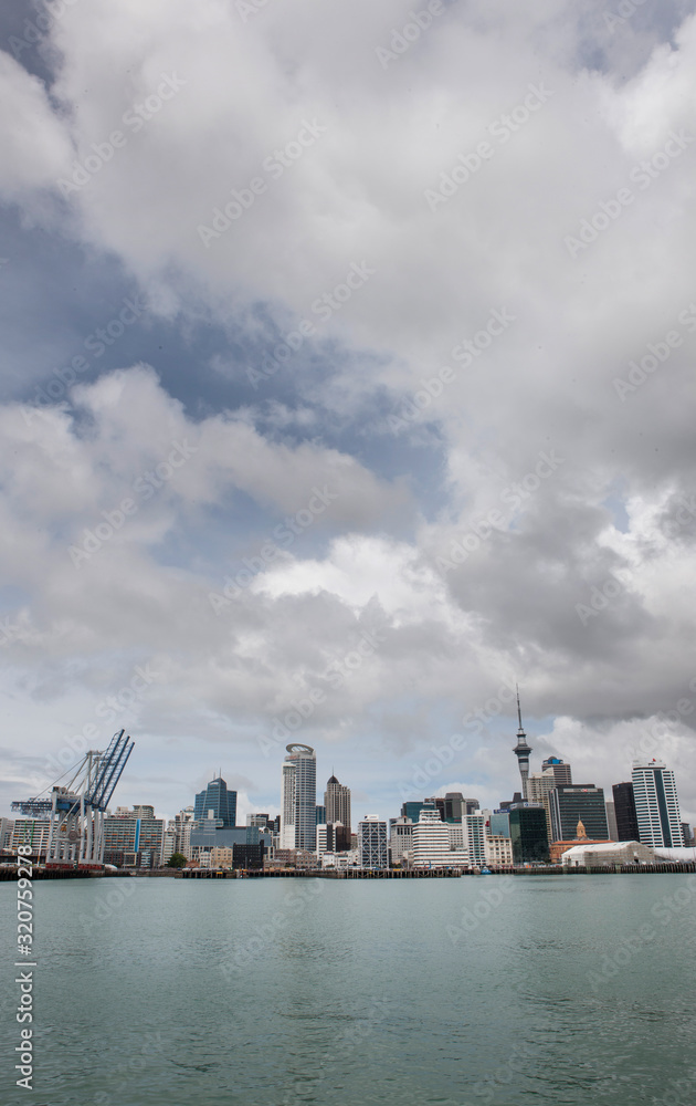 Auckland city New Zealand. Skyline