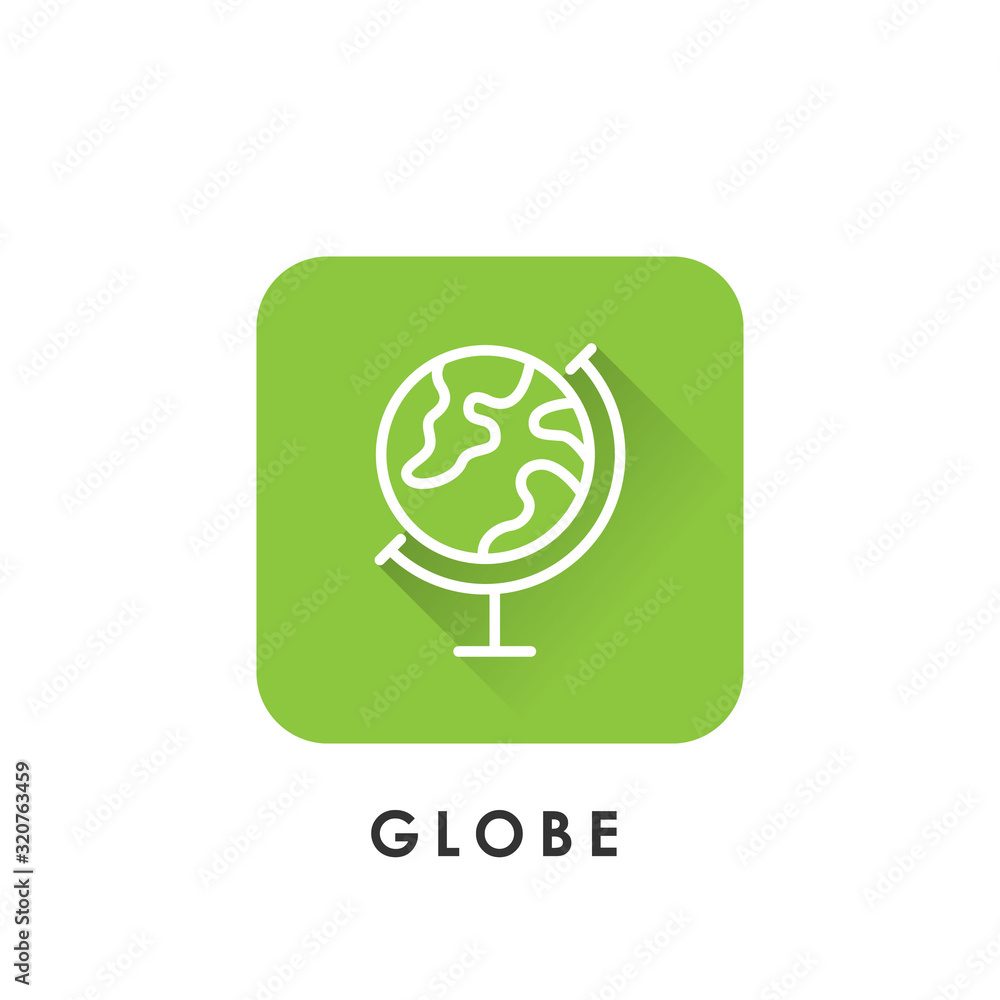 World globe icon isolated on white background. World globe icon in trendy design style. World globe icon isolated on white background. World globe icon in trendy design style.