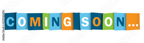 COMING SOON... colorful vector typography banner