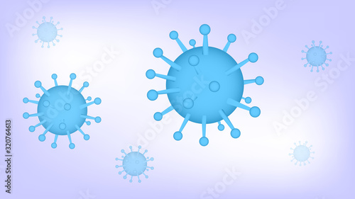 Virus background vector design. Microbiological wallpaper. Coronavirus vector 