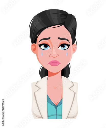 Face expression of beautiful young doctor woman