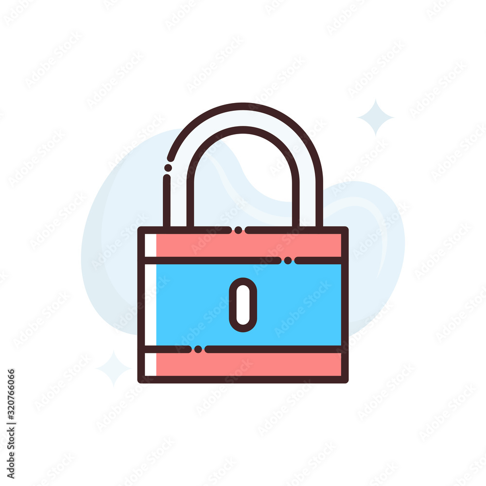 Padlock Vector Icon Style Illustration. Advertising and Media symbol EPS 10 Padlock Vector Icon Style Illustration. Advertising and Media symbol EPS 10
