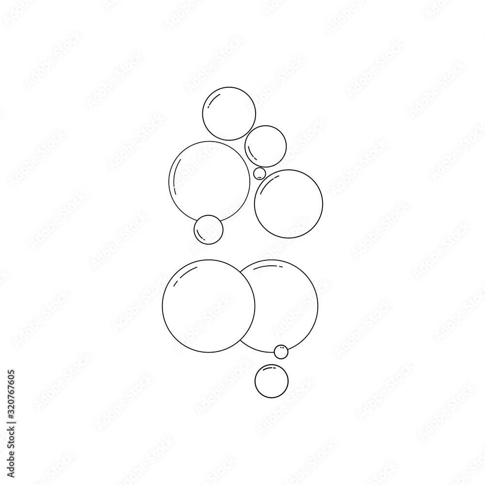 Bubble water vector illustration design template Bubble water vector illustration design template