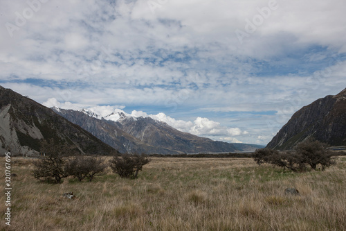Mount Cook area New Zealand. Mountains