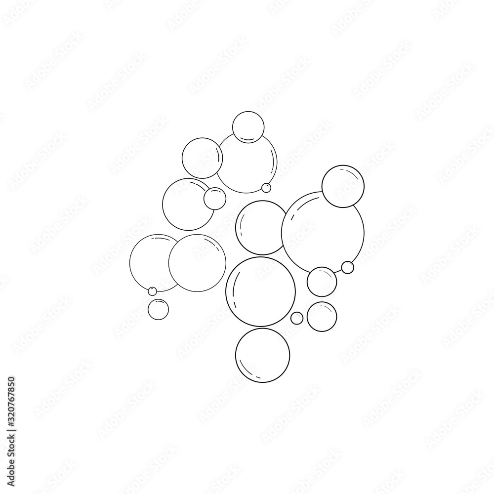 Bubble water vector illustration design template Bubble water vector illustration design template