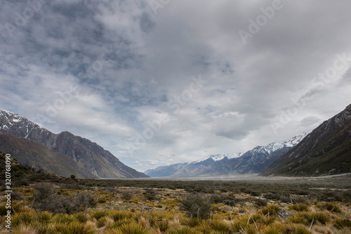 Mount Cook area New Zealand. Mountains