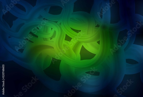 Dark Green  Yellow vector blurred and colored pattern.
