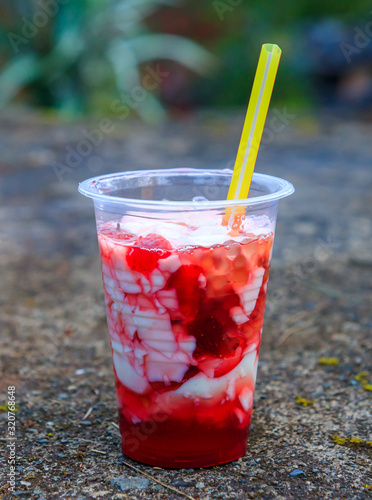Strawberry Taho From Baguio City, Philippines