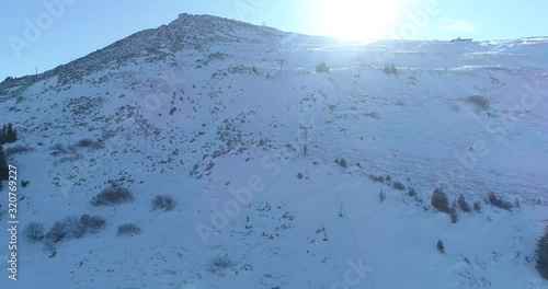 winter mountain landscape at vitosha