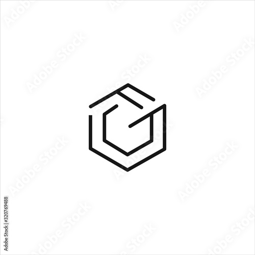 Initial letter gf or fg logo vector templates