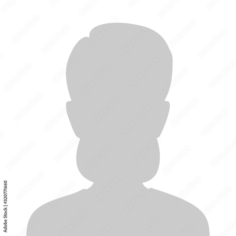 Profile Placeholder image. Gray silhouette no photo