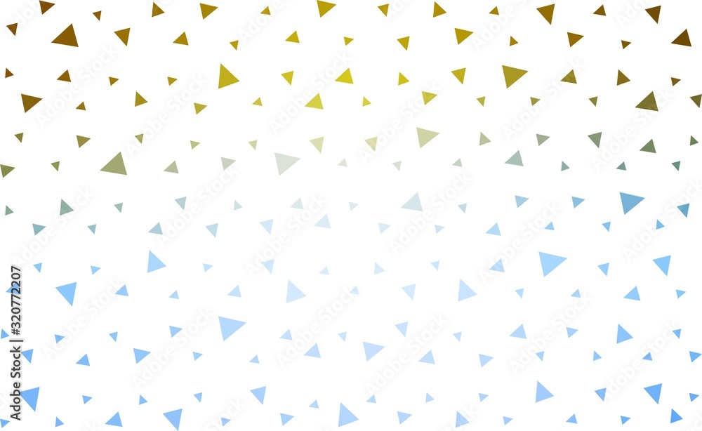 Light Blue, Yellow vector  polygon abstract layout. Polygonal abstract illustration with gradient. Textured pattern for your backgrounds.