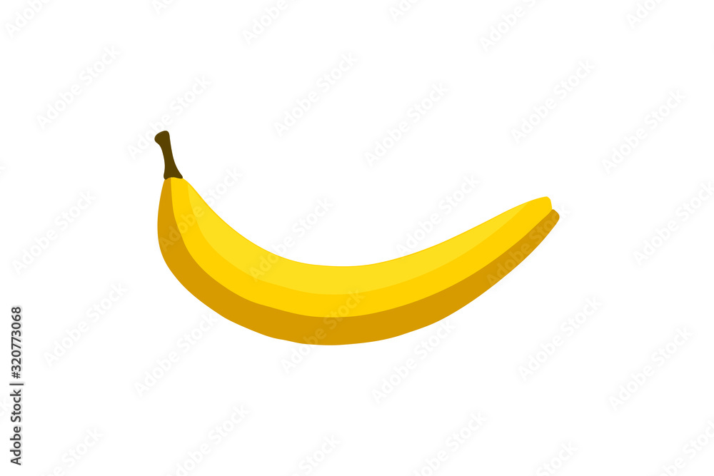 banana fruit. eps10 vector stock illustration.