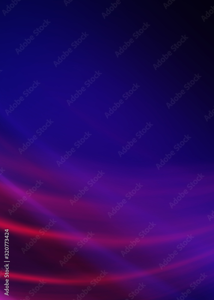 Dark blue abstract background with ultraviolet neon glow, blurry light lines, waves Dark blue abstract background with ultraviolet neon glow, blurry light lines, waves