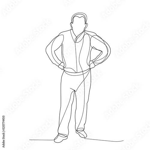  single line drawing man  guy  businessman