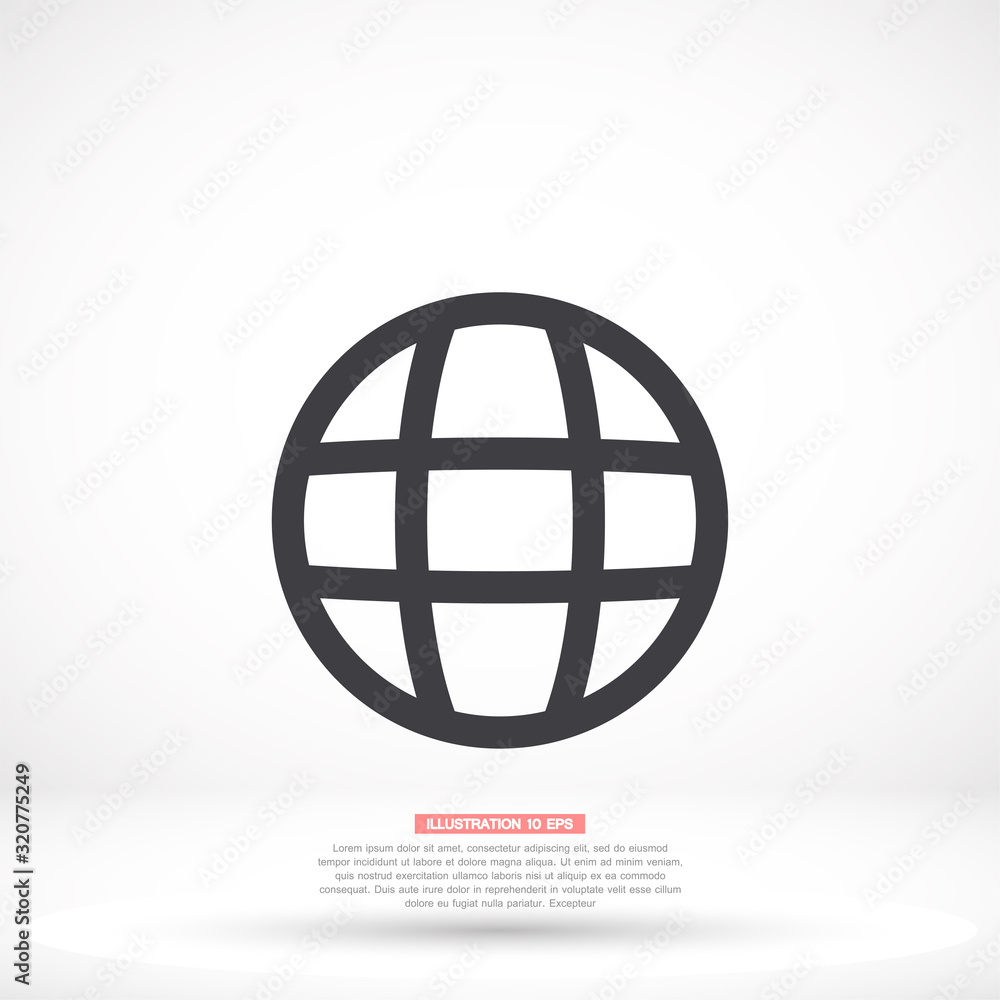 Planet vector icon , lorem ipsum Flat design Planet vector icon , lorem ipsum Flat design