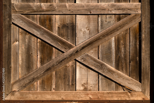 old wooden door of house