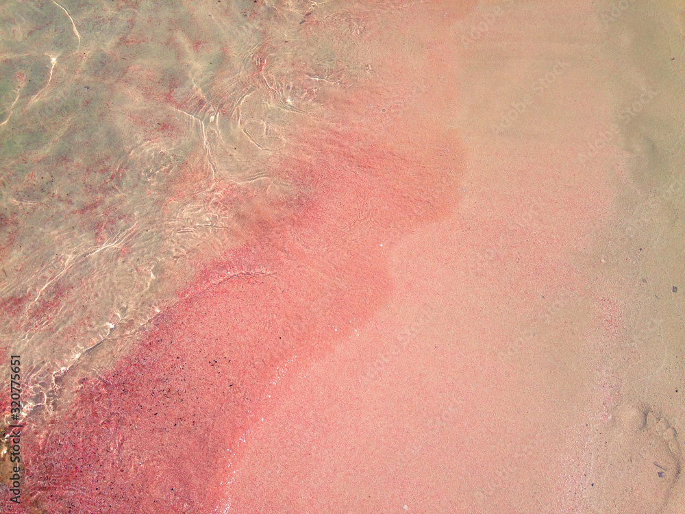 Fototapeta premium Pink sand of Balos beach, Crete , Greece