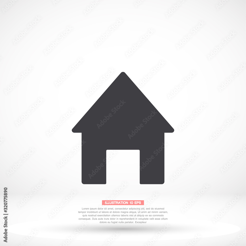 House vector icon , lorem ipsum Flat design House vector icon , lorem ipsum Flat design