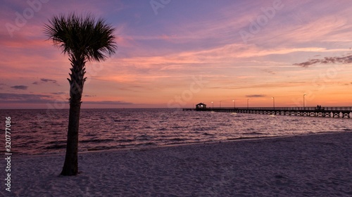 Foto sunset on beach