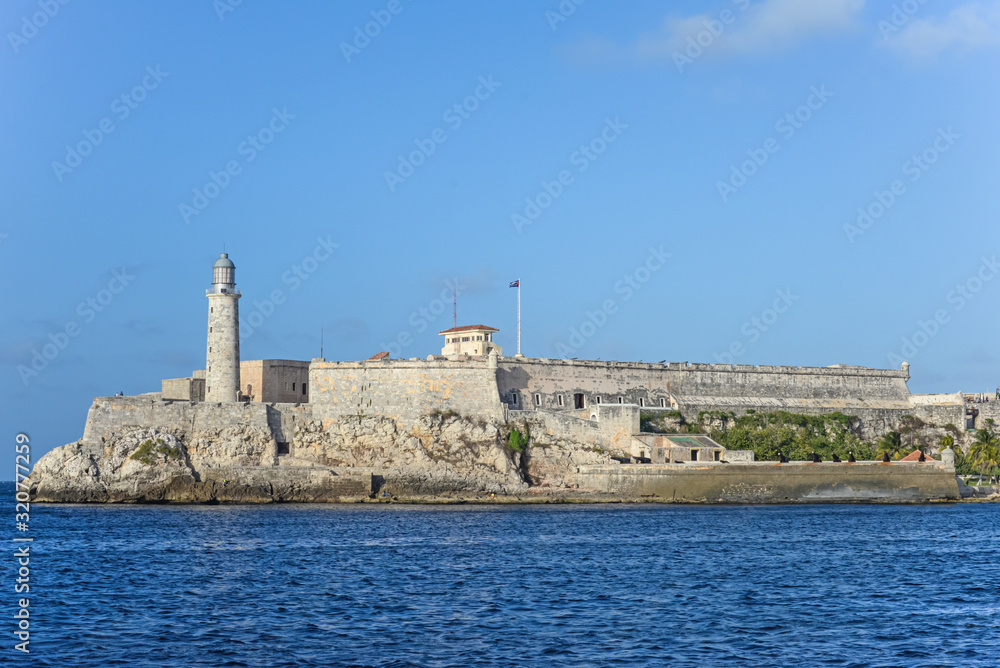View of Morro Castle in Havana, Cuba