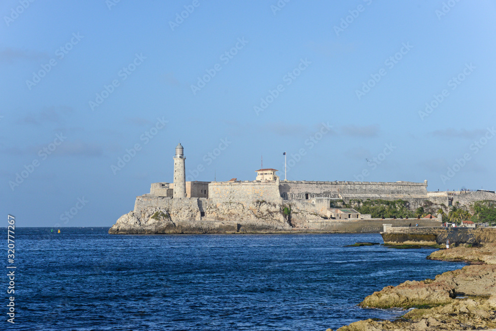 View of Morro Castle in Havana, Cuba