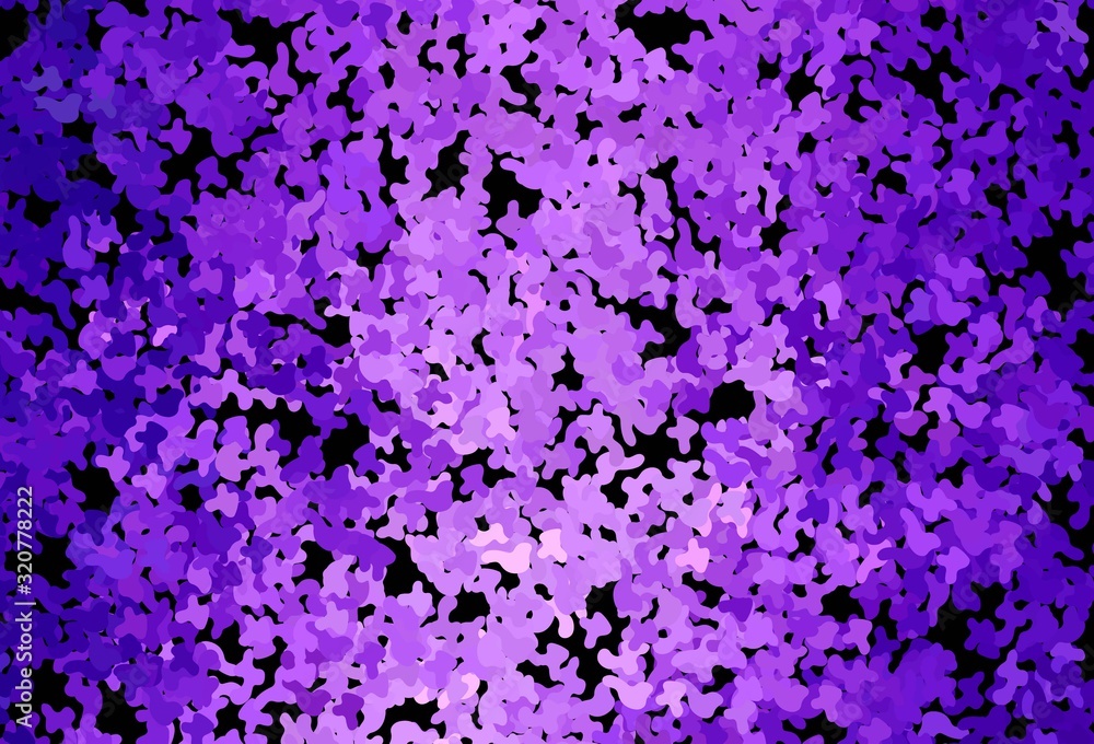 Dark Purple, Pink vector pattern with random forms. Dark Purple, Pink vector pattern with random forms.