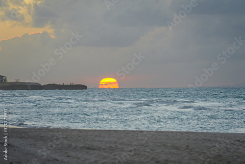 Sunset on the beach of Atlantic Ocean, Cuba © Юлия Серова