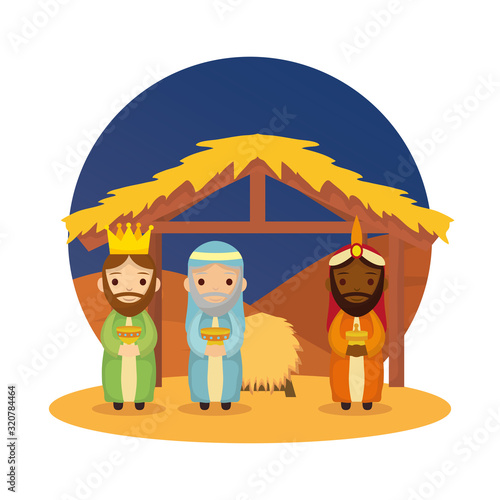 wize men kings manger characters