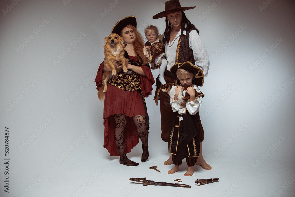 Familie als Pirat