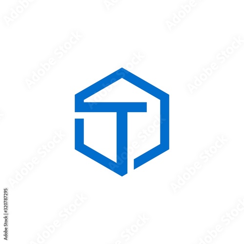 T letter logo vector icon template