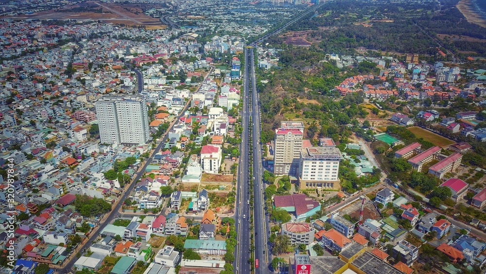 Vung Tau city, view from Drone