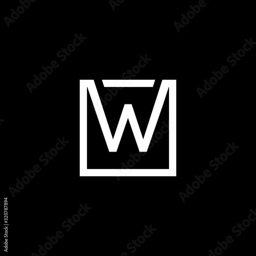 W letter vector logo abstract